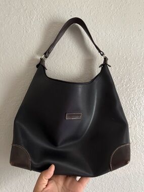Vintage Longchamp Le Pilage Hobo Bag in Vinyl and Leather